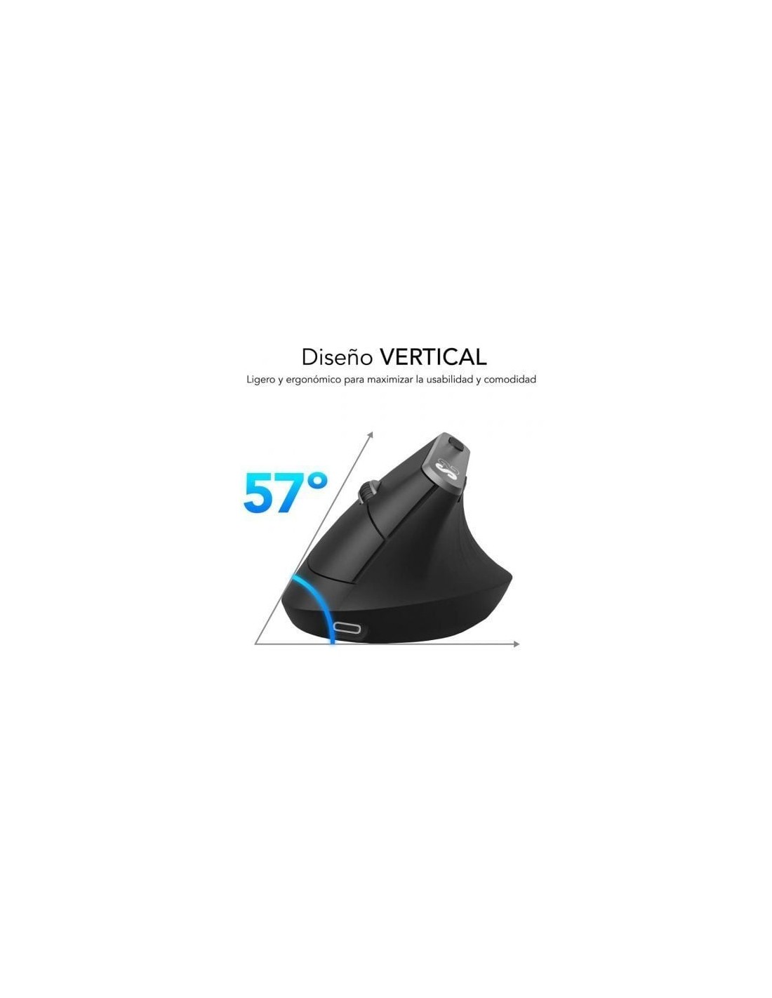 Ratón Ergonómico Inalámbrico Subblim Nature Vertical Ergo Dual Battery