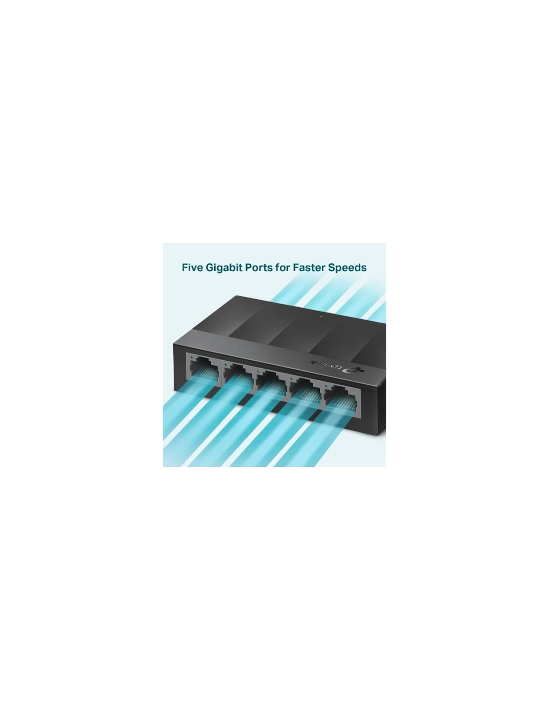 Switch TP-Link LS1005G 5 puertos, RJ-45 10/100/1000 | El Ocio Virtual