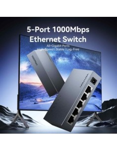 Switch Vention ITDH0-EU 5 puertos, RJ-45 10/100/1000 | El Ocio Virtual 2