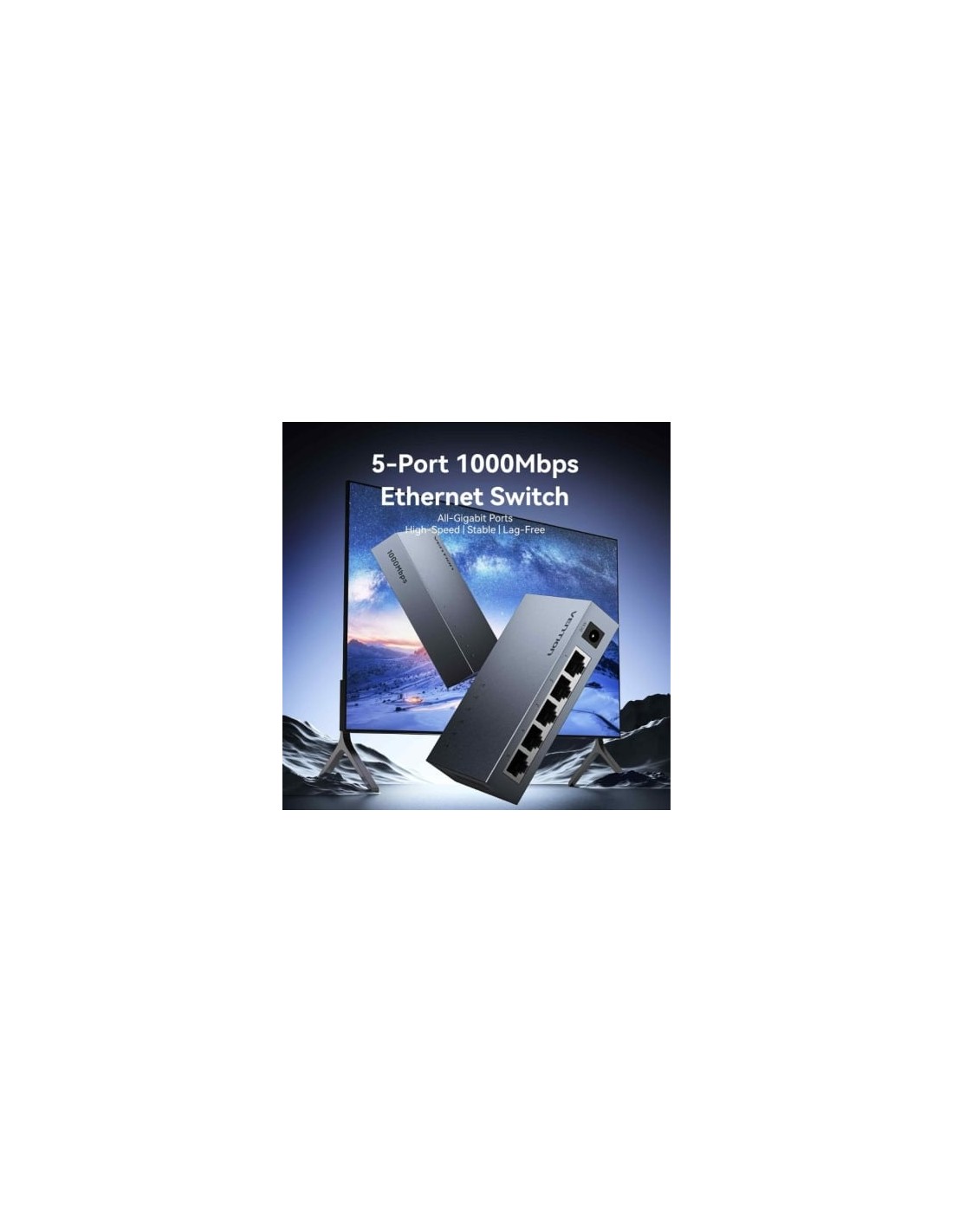 Switch Vention ITDH0-EU 5 puertos, RJ-45 10/100/1000 | El Ocio Virtual
