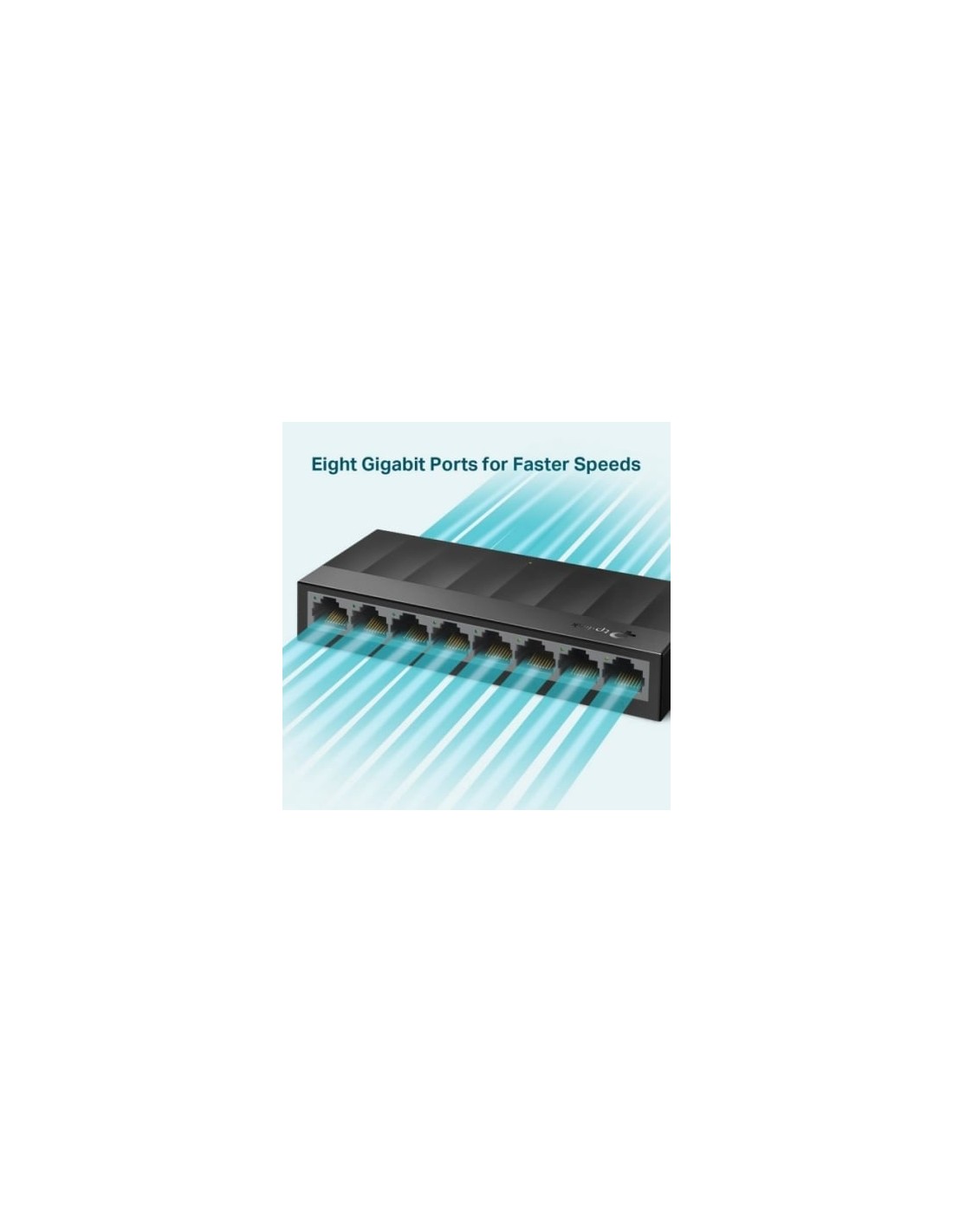 Switch TP-Link LS1008G 8 puertos, RJ-45 10/100/1000 | El Ocio Virtual
