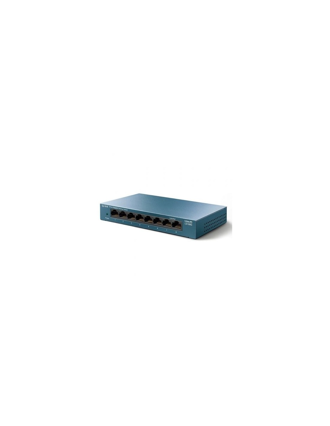 Switch TP-Link LS108G 8 puertos, RJ-45 10/100/1000 | El Ocio Virtual