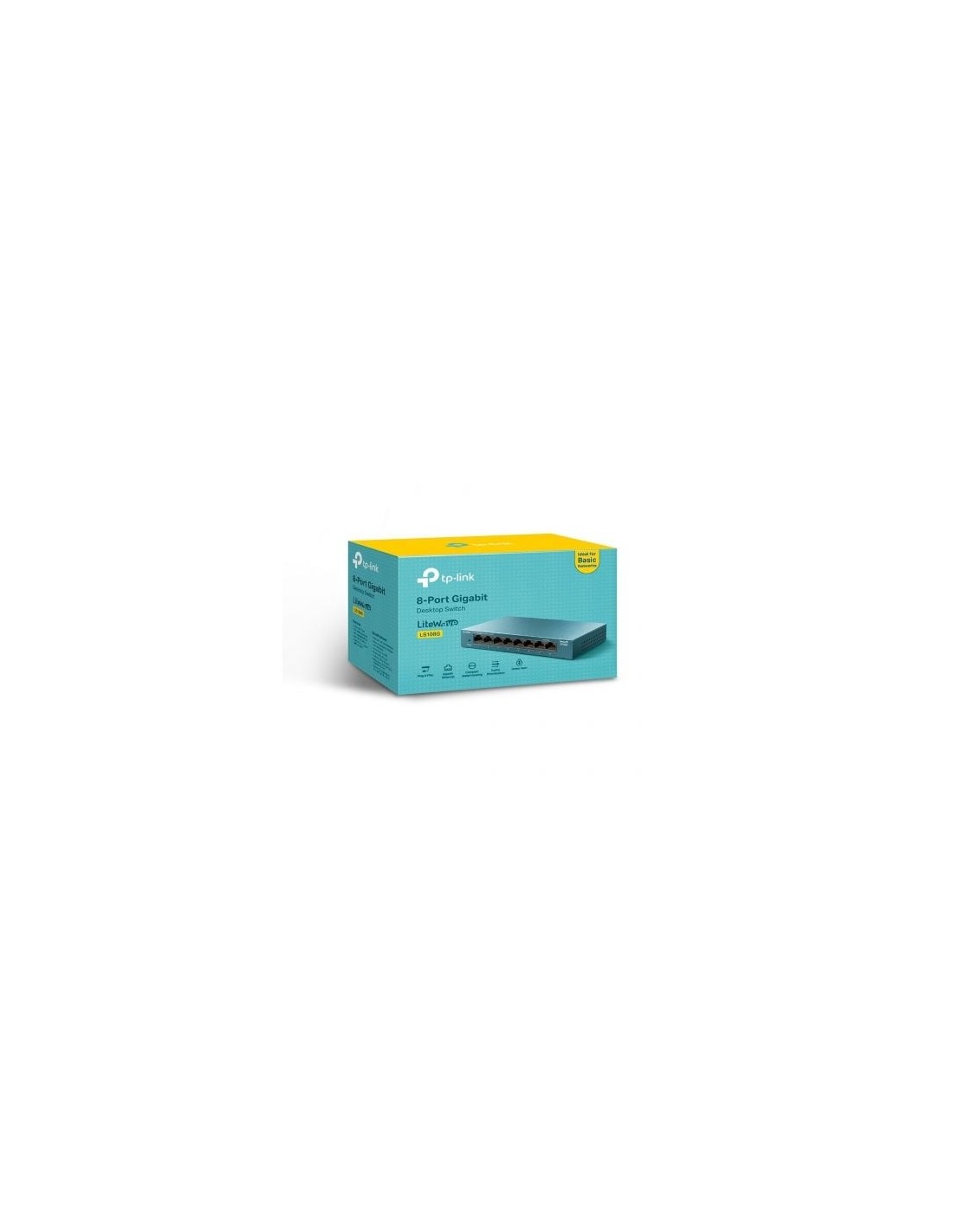 Switch TP-Link LS108G 8 puertos, RJ-45 10/100/1000 | El Ocio Virtual