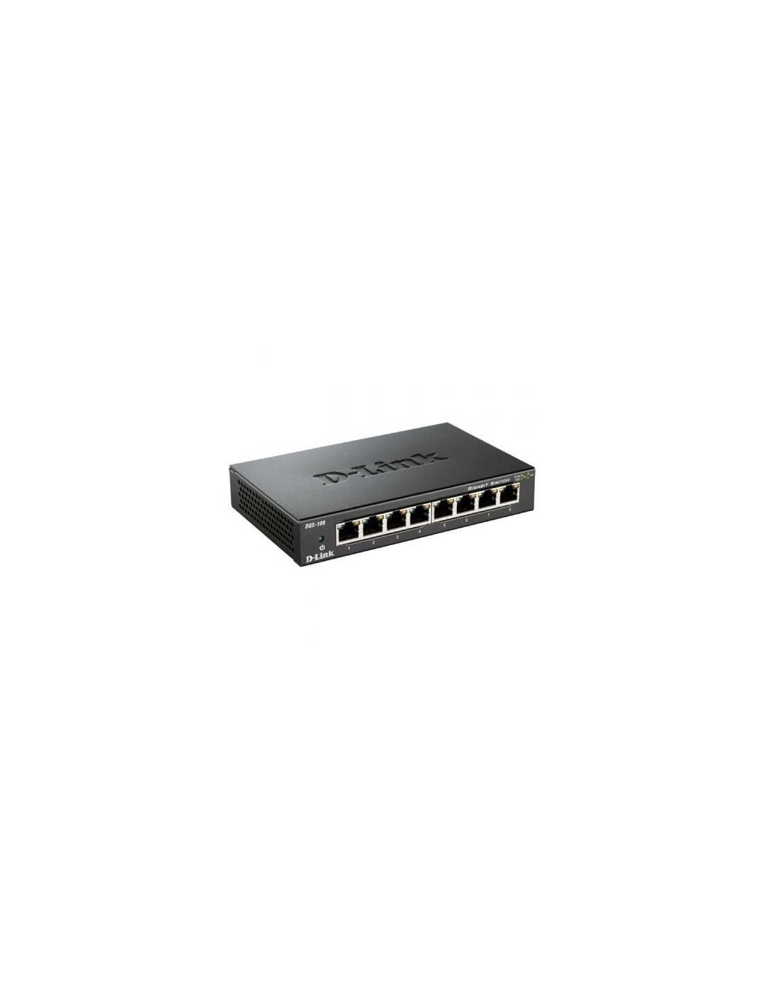 Switch D-Link DGS-108 8 puertos, RJ-45 10/100/1000 | El Ocio Virtual