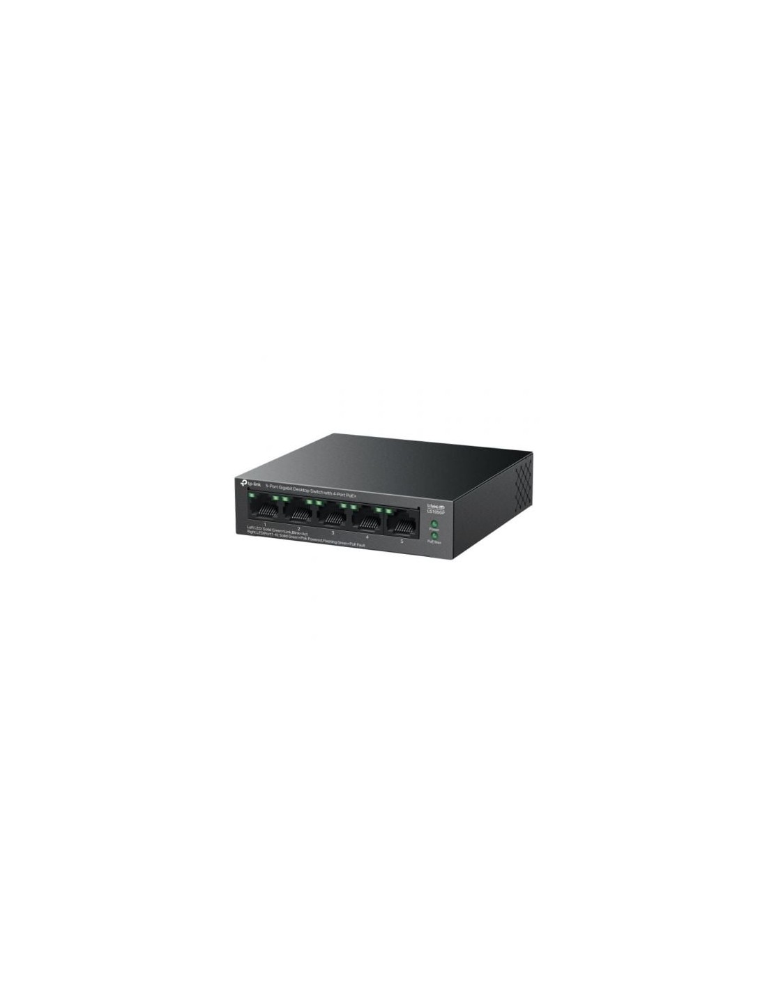 Switch TP-Link LS105GP 5 puertos, RJ-45 10/100/1000 PoE+