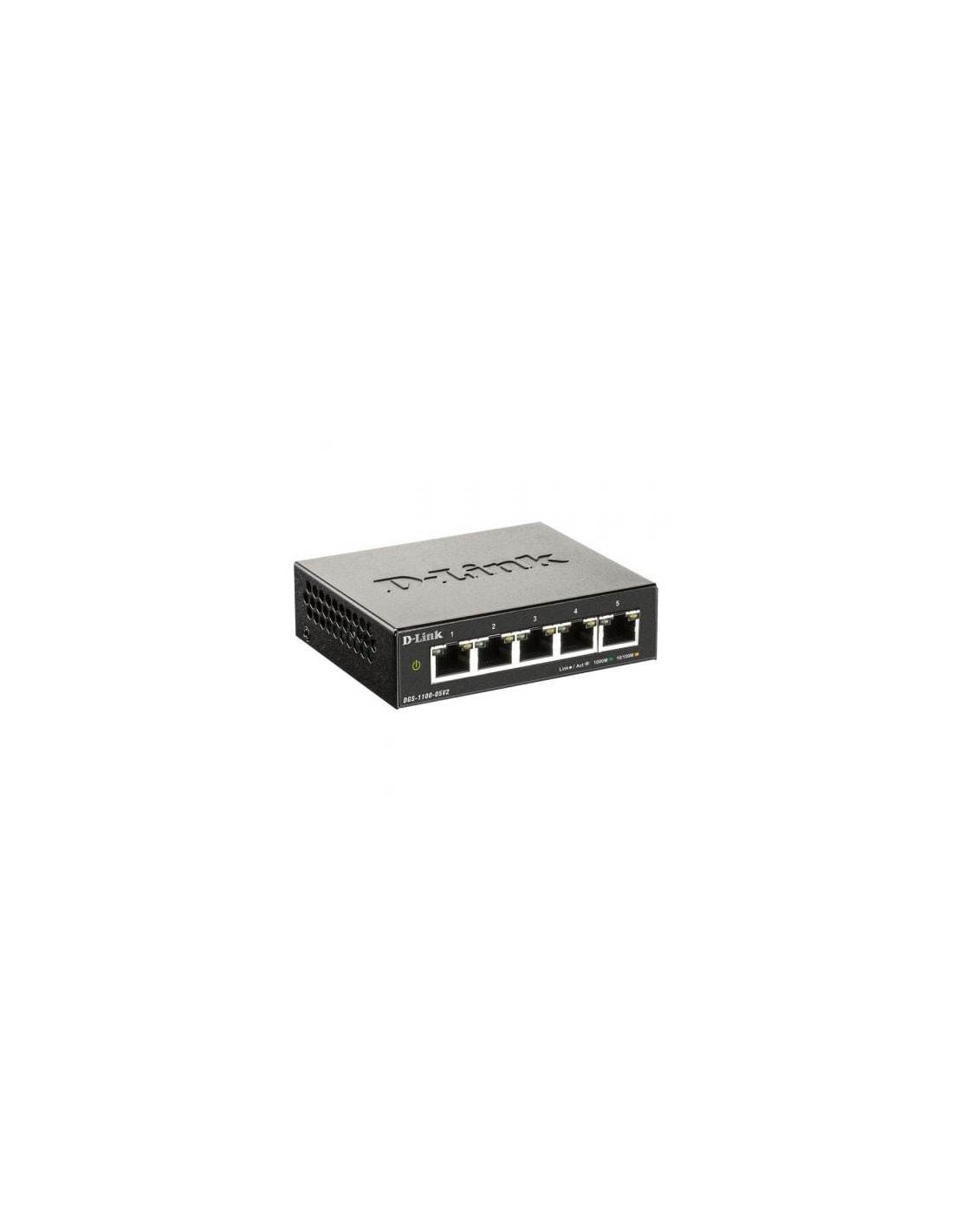 Switch D-Link DGS-1100-05V2 5 puertos, RJ-45 10/100/1000