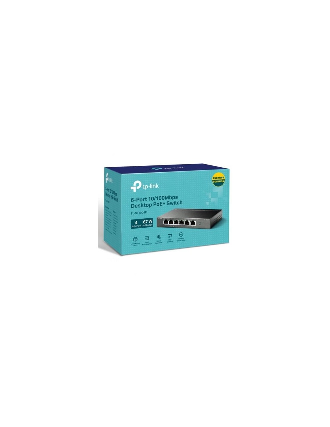 Switch TP-Link TL-SF1006P 6 puertos, RJ-45 10/100 PoE