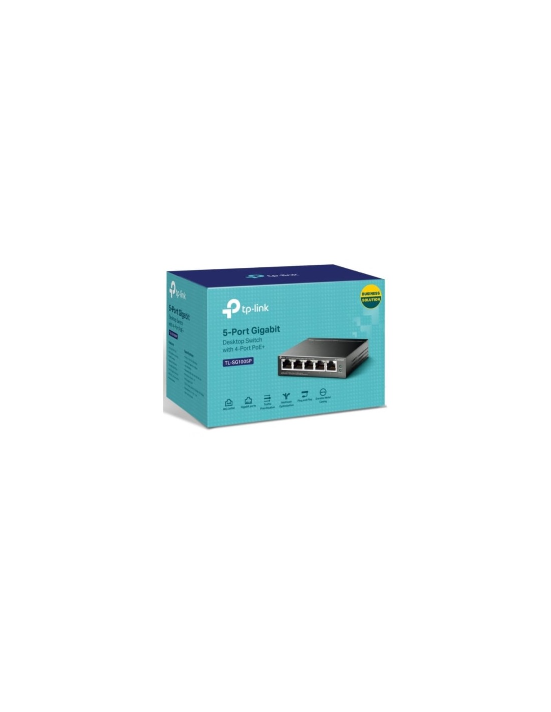 Switch TP-Link TL-SG1005P 5 puertos, RJ-45 10/100/1000 PoE