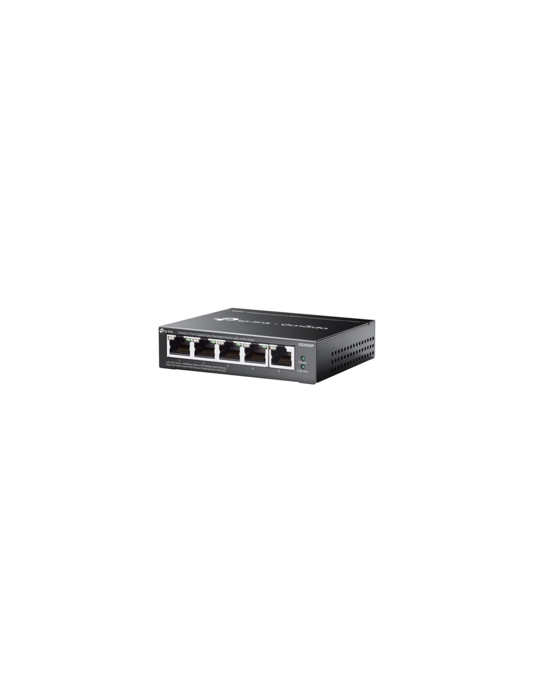Switch TP-Link Omada ES205GP 5 puertos, RJ-45 10/100/1000, PoE+