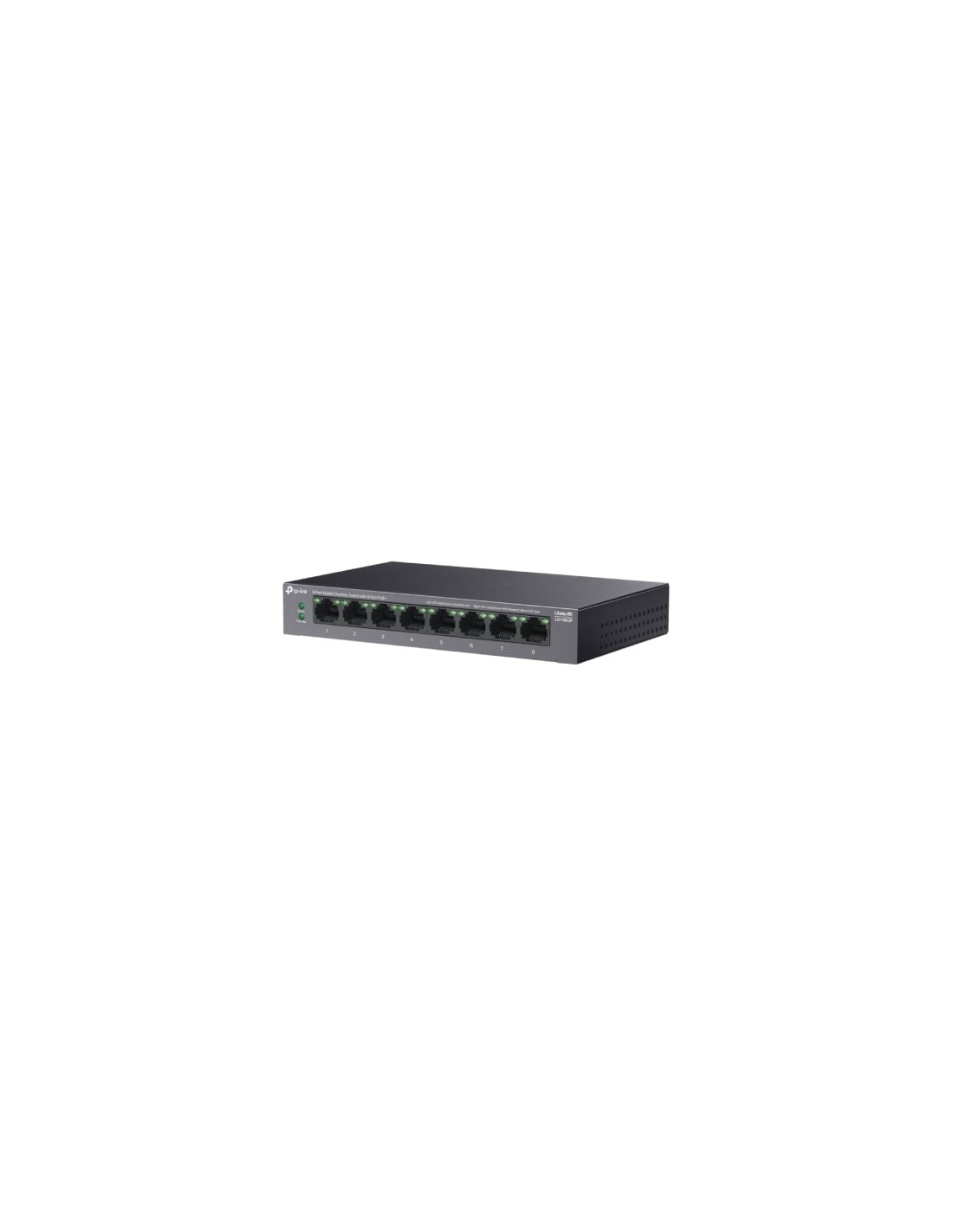 Switch TP-Link LS108GP 8 puertos, RJ-45 10/100/1000, PoE+