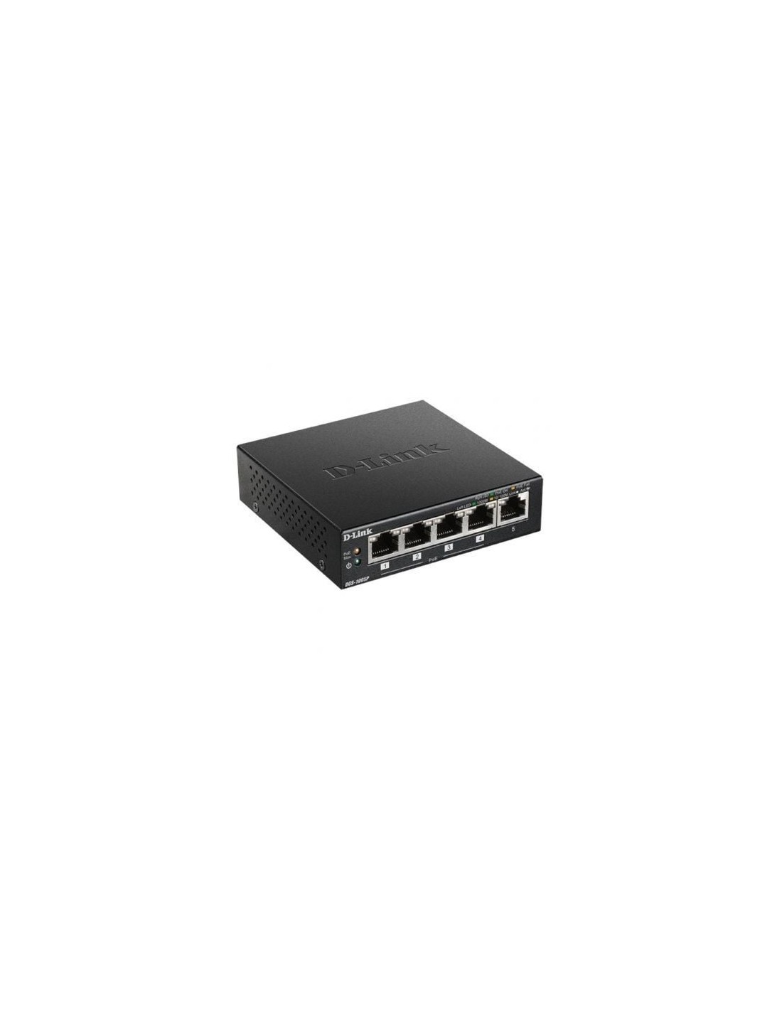 Switch D-Link DGS-1005P 5 puertos, RJ-45 10/100/1000 PoE