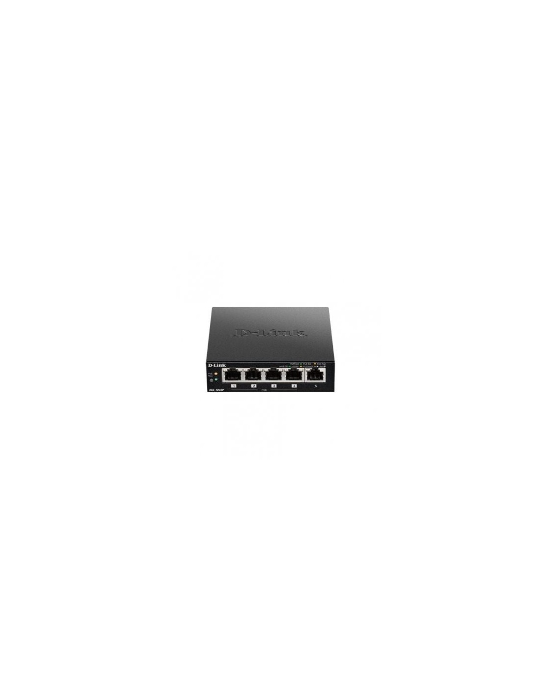 Switch D-Link DGS-1005P 5 puertos, RJ-45 10/100/1000 PoE