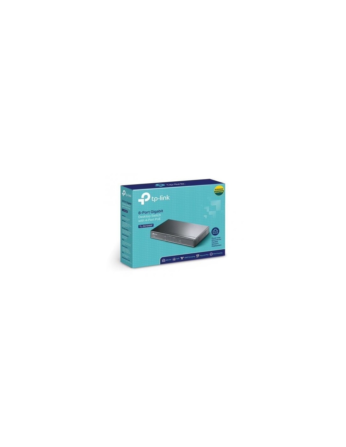 Switch TP-Link TL-SG1008P 8 puertos, RJ-45 10/100/1000 PoE