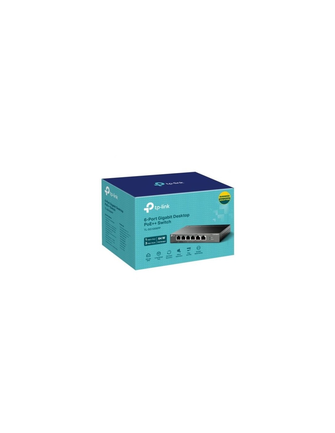 Switch TP-Link TL-SG1006PP 6 puertos, RJ-45 10/100/1000, PoE++