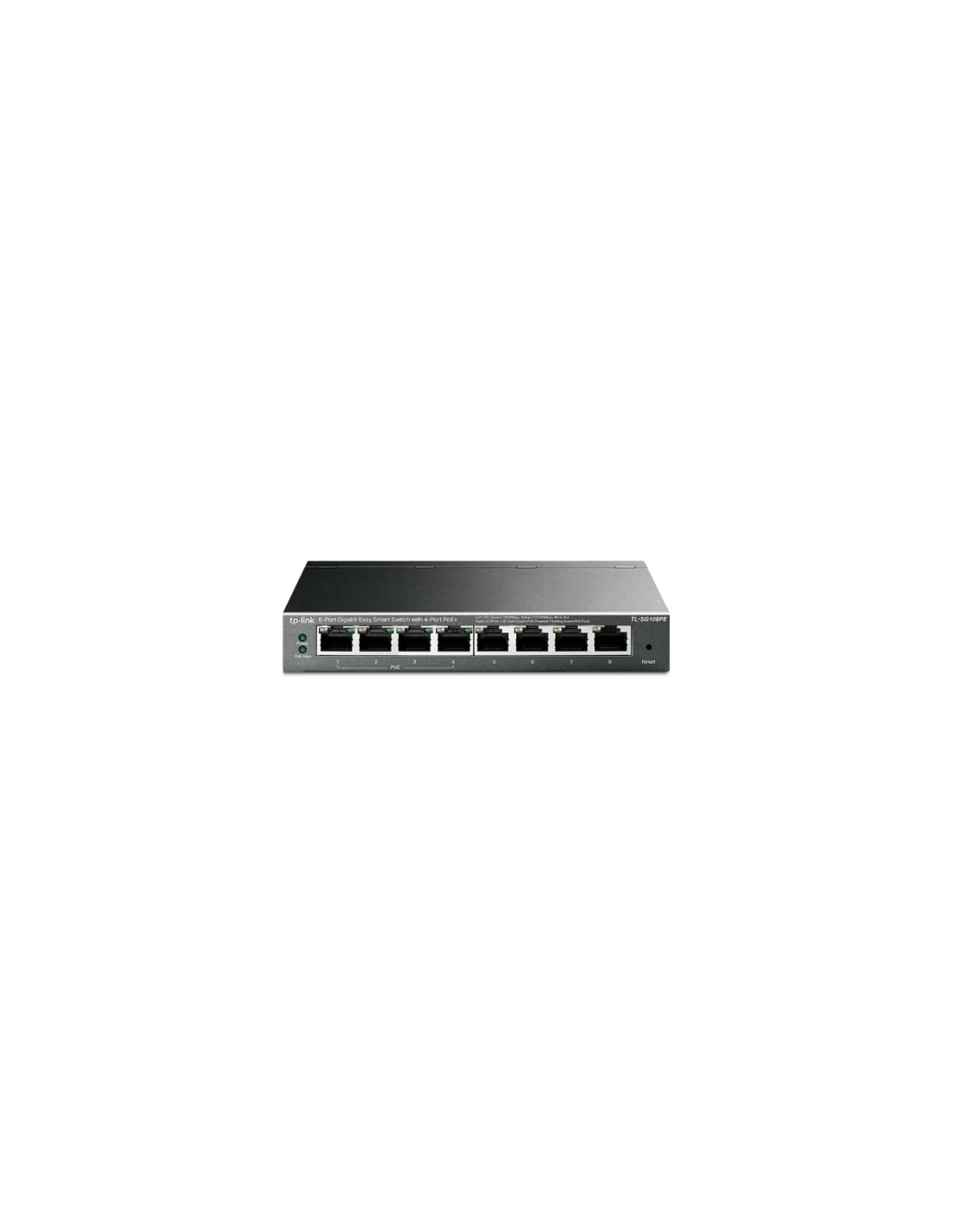 Switch TP-Link TL-SG108PE 8 puertos, RJ-45 10/100/1000, PoE