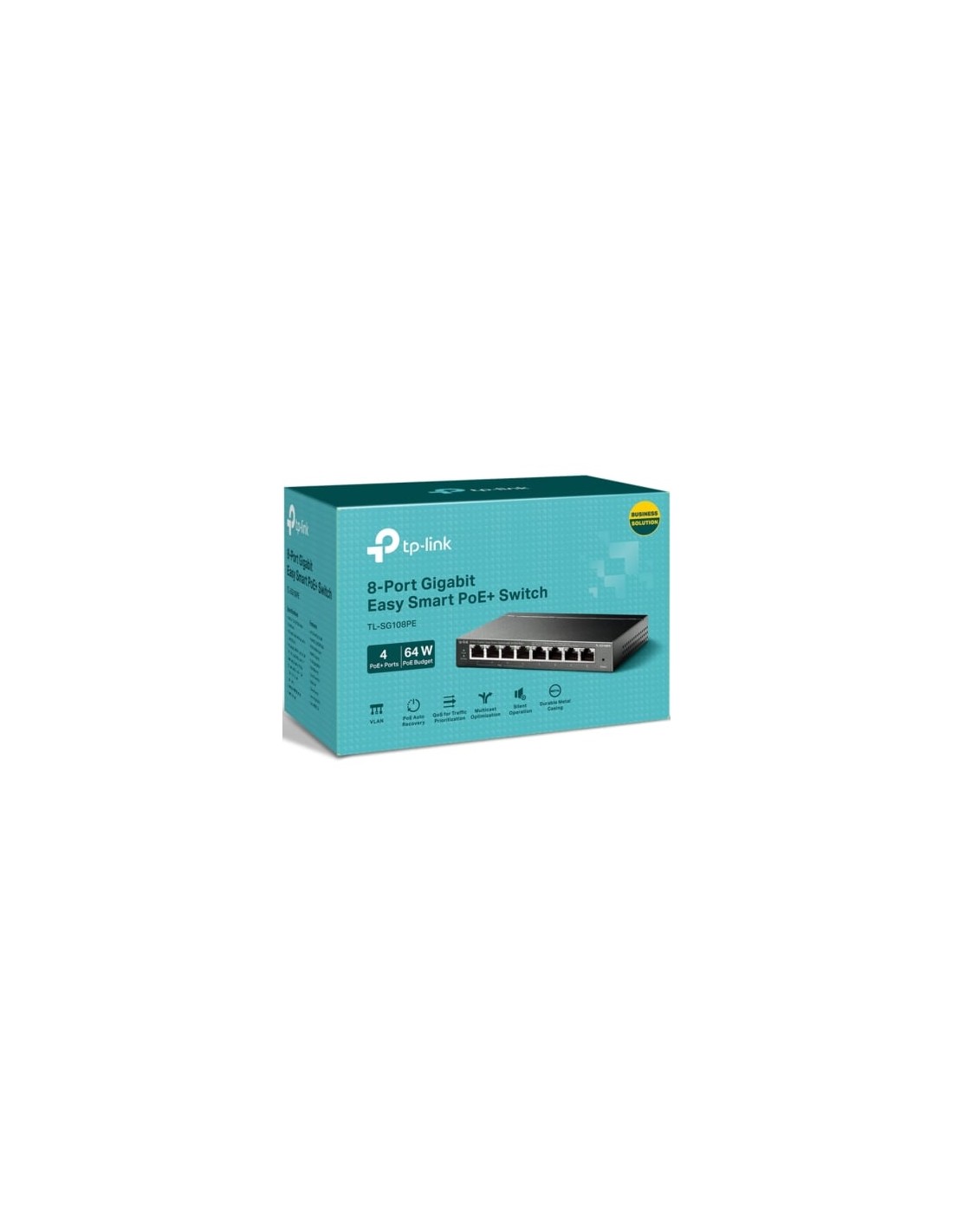 Switch TP-Link TL-SG108PE 8 puertos, RJ-45 10/100/1000, PoE
