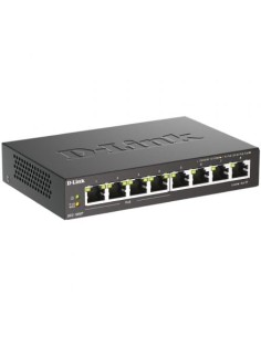 Switch D-Link DGS-1008P 8 puertos, RJ-45 Gigabit 10/100/1000, PoE