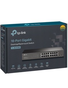 Switch TP-Link TL-SG1016DE, 16 puertos, RJ-45 10/100/1000 2