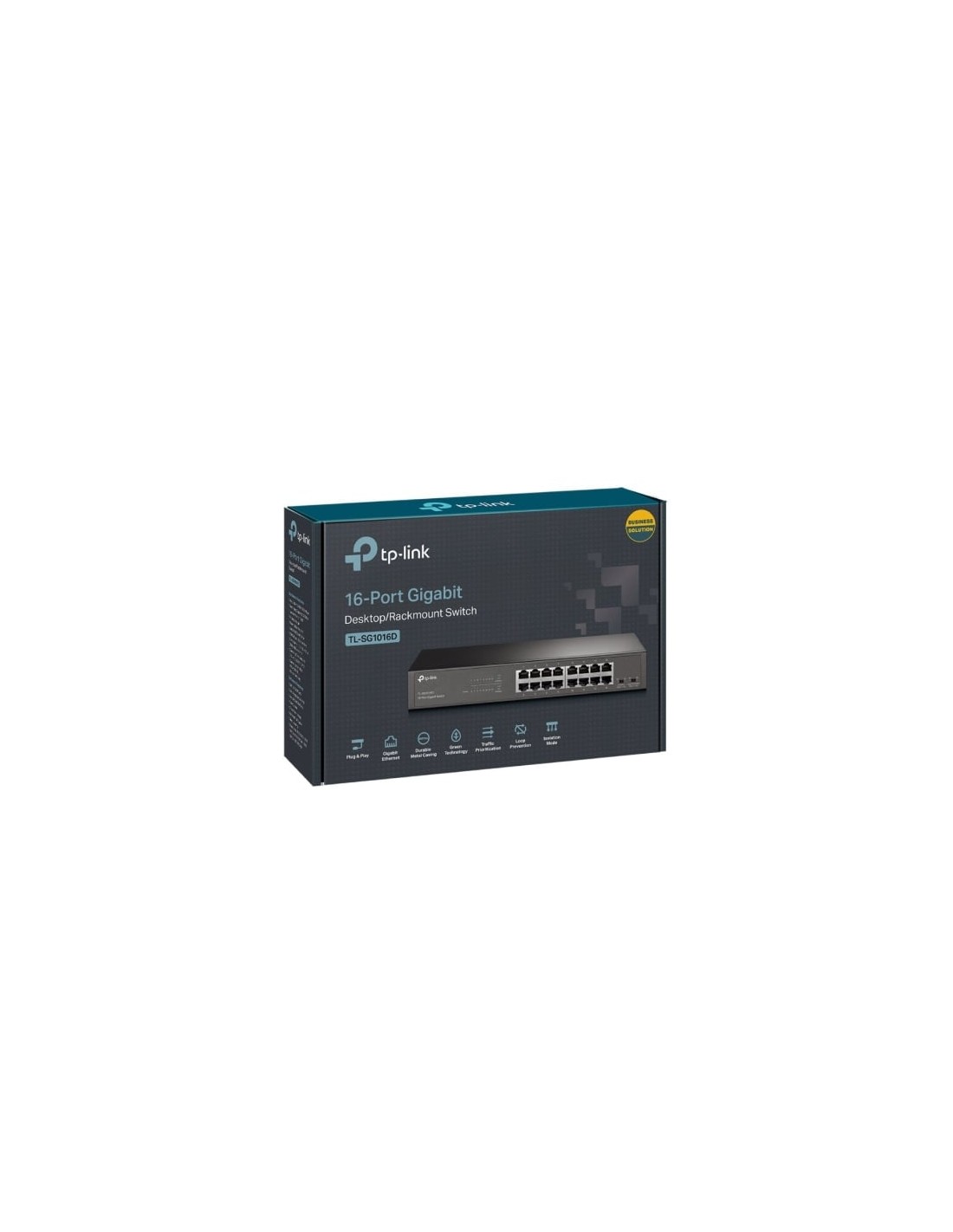 Switch TP-Link TL-SG1016DE, 16 puertos, RJ-45 10/100/1000