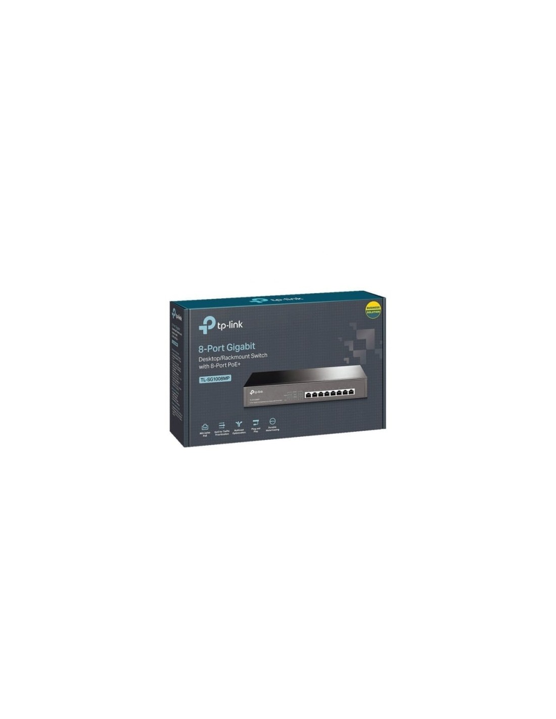 Switch TP-Link TL-SG1008MP 8 puertos, RJ-45 10/100/1000 PoE