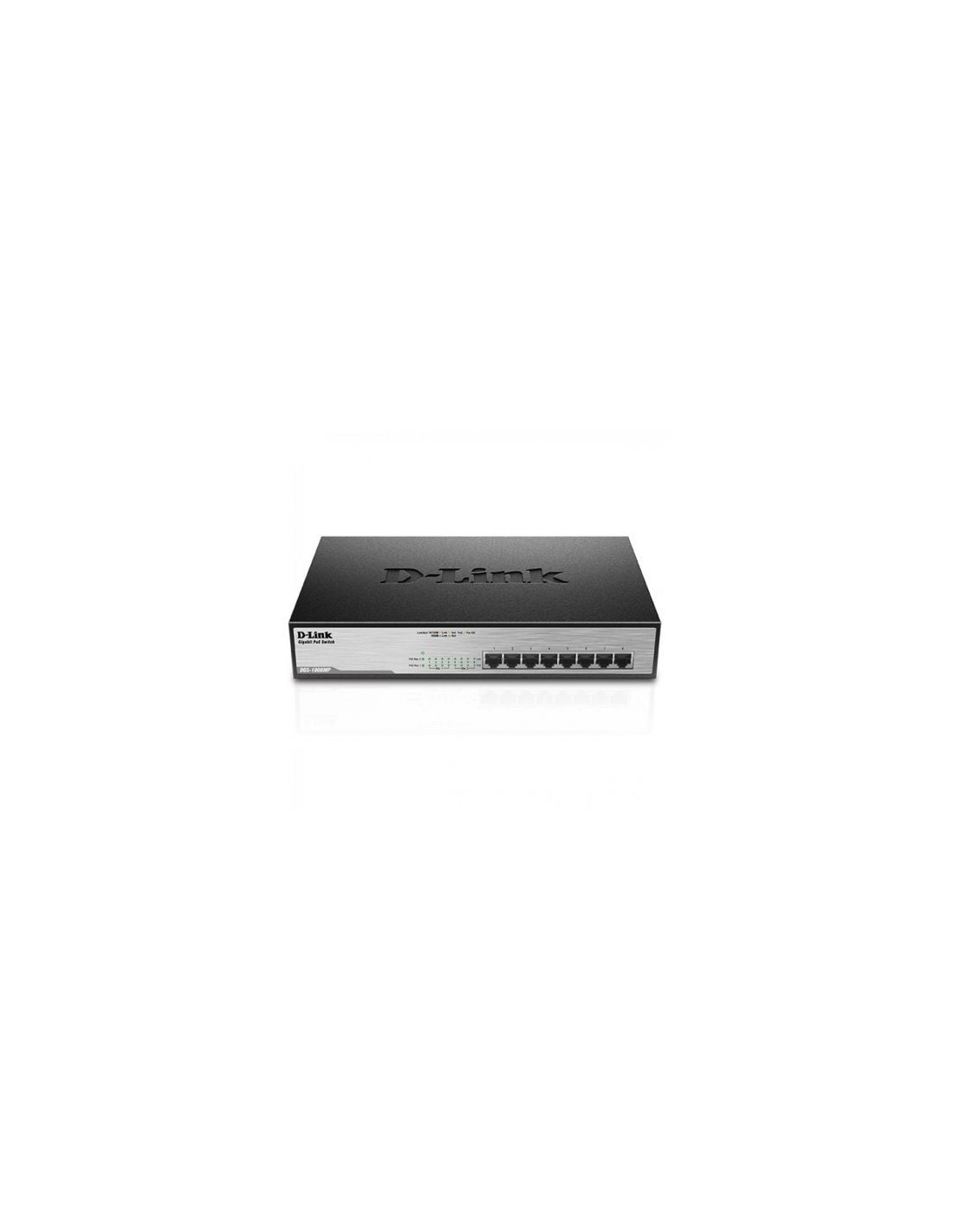 Switch D-Link DGS-1008MP 8 puertos, RJ-45 10/100/1000 PoE