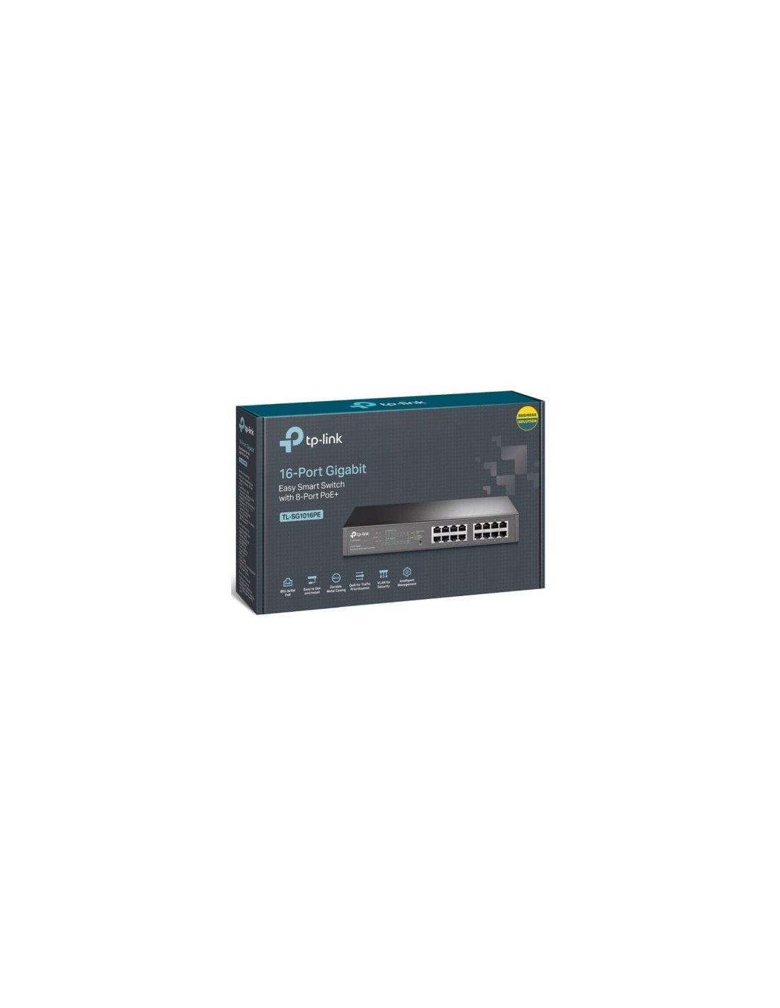 Switch TP-Link TL-SG1016PE, 16 puertos, RJ-45 10/100/1000, PoE+