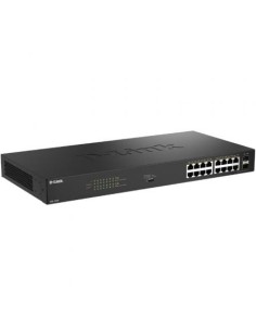 Switch D-Link DGS-1018P/E, 18 puertos, RJ-45 Gigabit 10/100/1000 PoE,  2