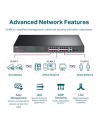 Switch TP-Link Easy Smart TL-SG1218MPE 20 puertos, RJ-45 10/100/1000 P