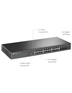 Switch Gestionable TP-Link Omada TL-SG3428 28 puertos, RJ-45 10/100/10 2