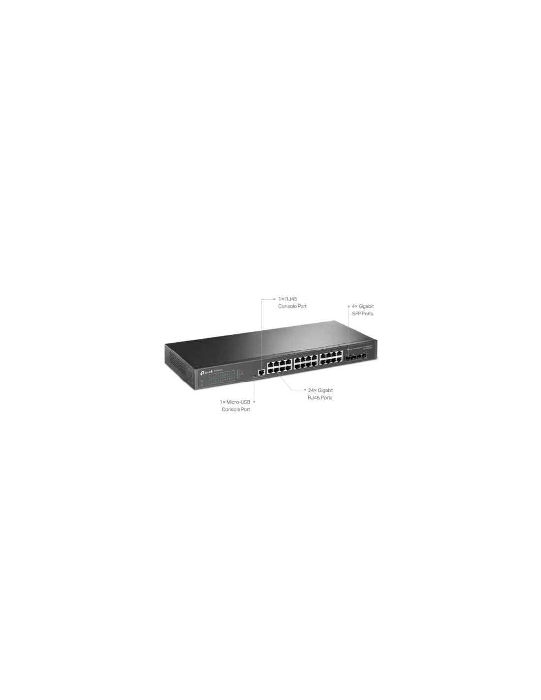 Switch Gestionable TP-Link Omada TL-SG3428 28 puertos, RJ-45 10/100/10