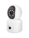 Cámara de vigilancia Escam QF010 2+2 MP Blanco WiFi visión nocturna a 