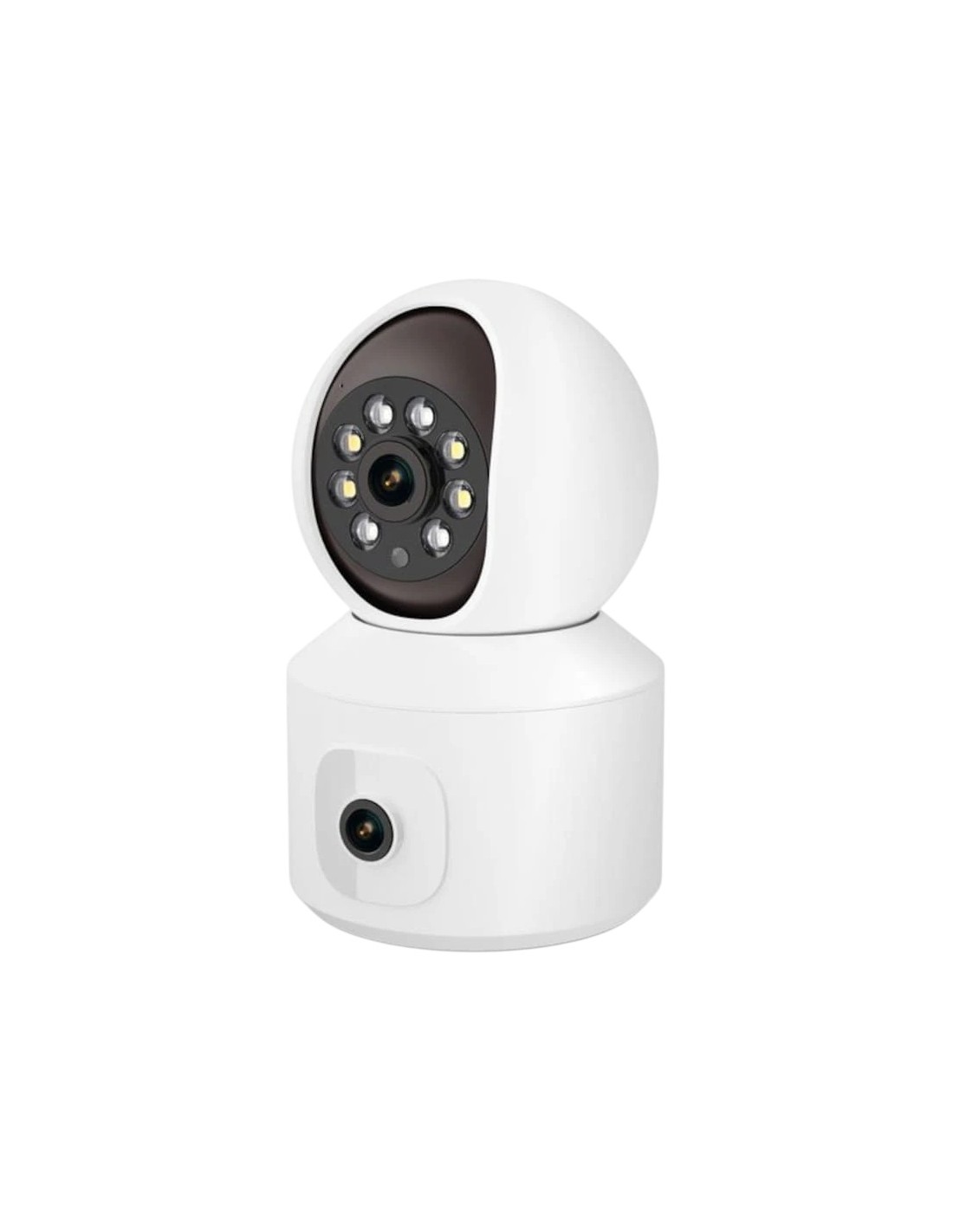Cámara de vigilancia Escam QF010 2+2 MP Blanco WiFi visión nocturna a 