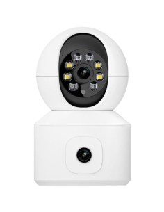 Cámara de vigilancia Escam QF010 2+2 MP Blanco WiFi visión nocturna a  2