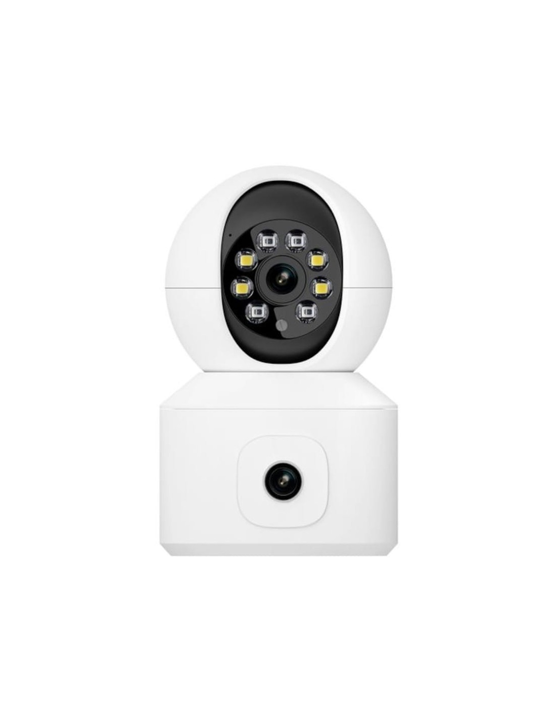 Cámara de vigilancia Escam QF010 2+2 MP Blanco WiFi visión nocturna a 