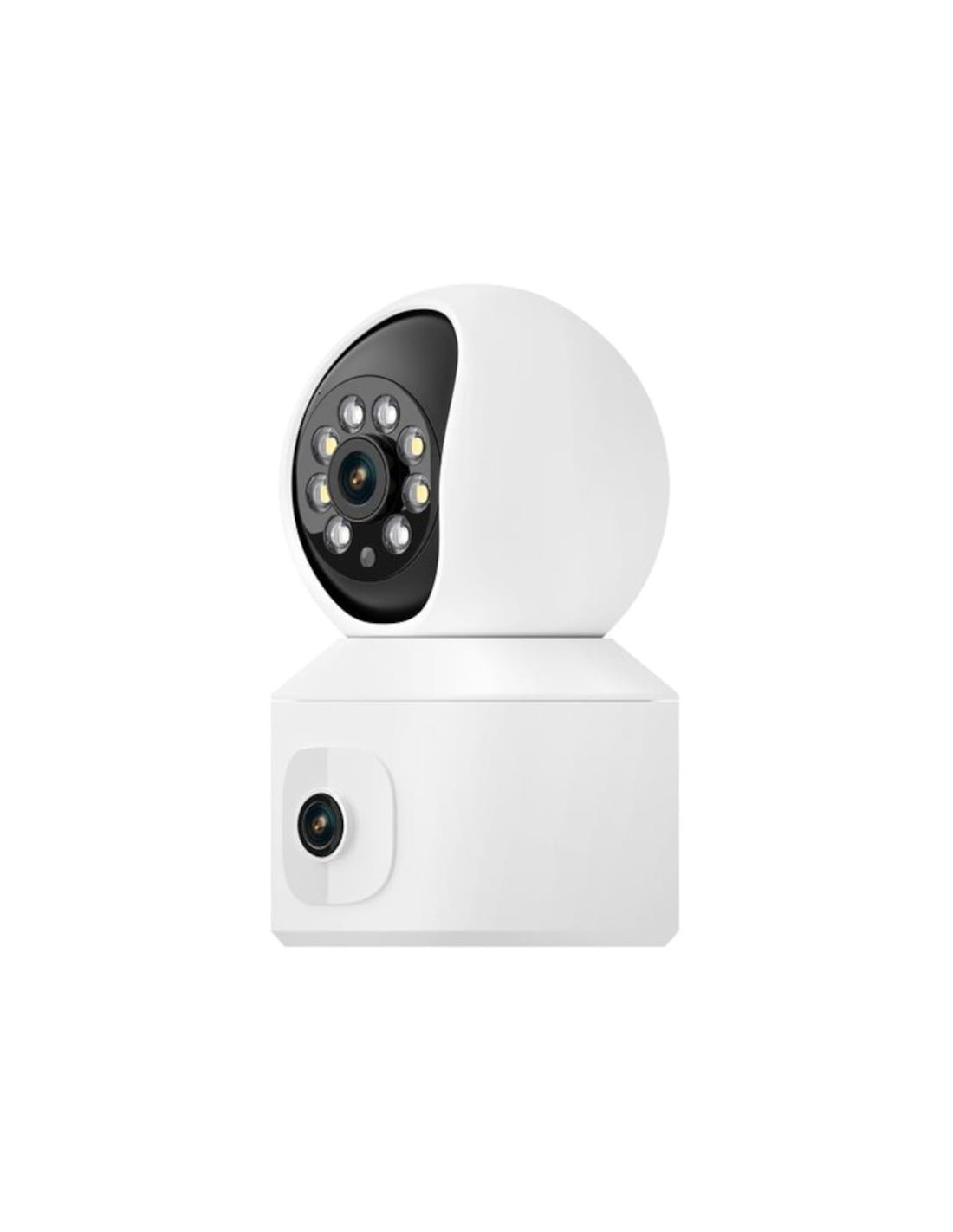 Cámara de vigilancia Escam QF010 2+2 MP Blanco WiFi visión nocturna a 
