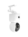 Cámara de vigilancia Escam QF010 2+2 MP Blanco WiFi visión nocturna a 