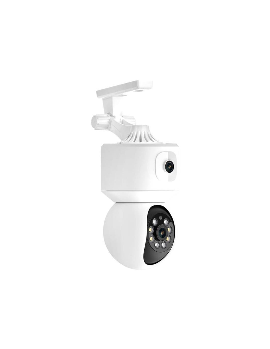 Cámara de vigilancia Escam QF010 2+2 MP Blanco WiFi visión nocturna a 