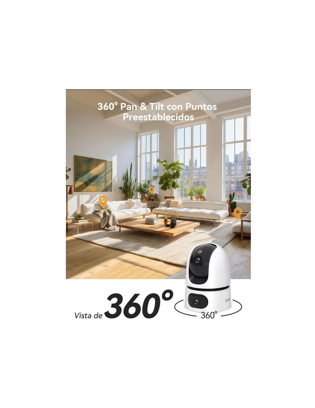 Cámara de vigilancia IMOU Ranger Dual Blanco 6MP WiFi visión nocturna