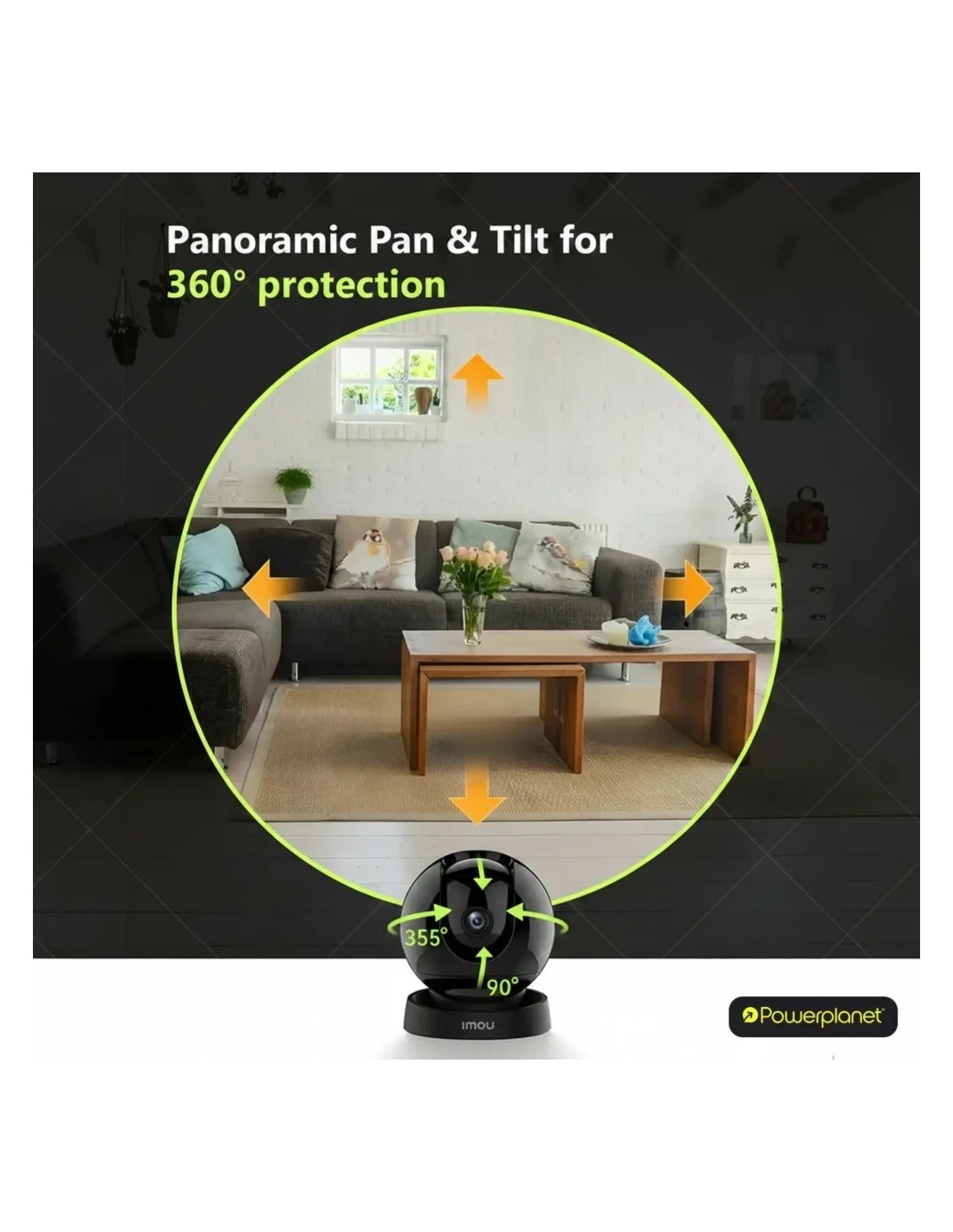 Cámara de vigilancia IMOU Rex 3D 2K WiFi visión nocturna PTZ 355°