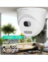 Cámara de vigilancia Kingfit SC880-POE Dome Blanco Full HD visión noct