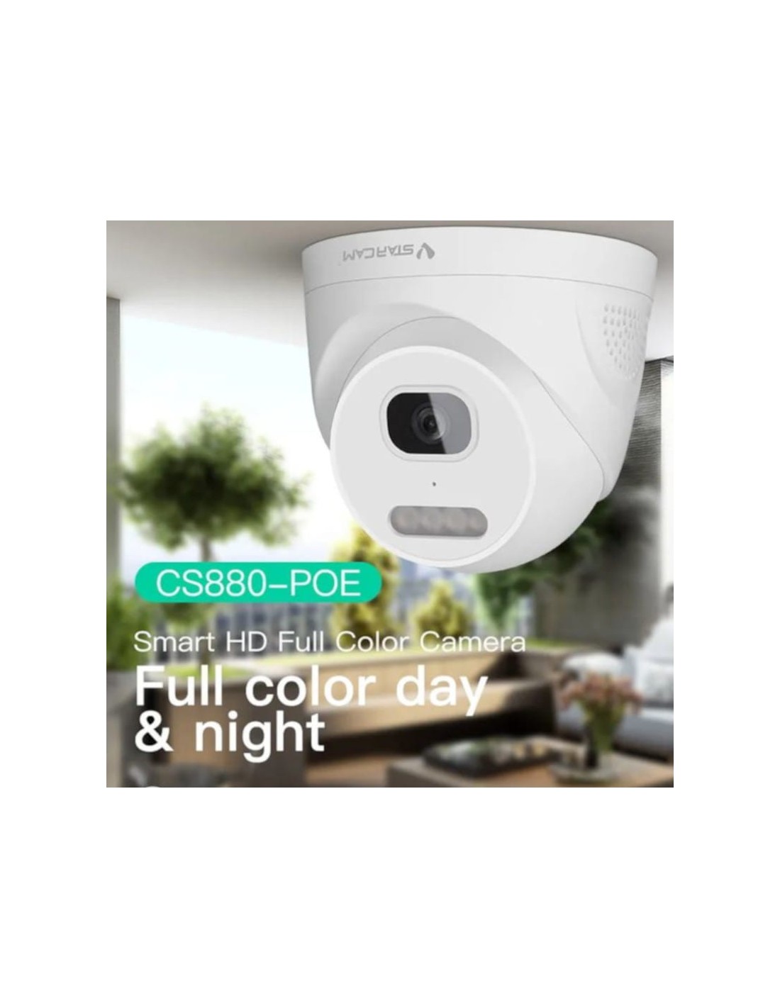 Cámara de vigilancia Kingfit SC880-POE Dome Blanco Full HD visión noct