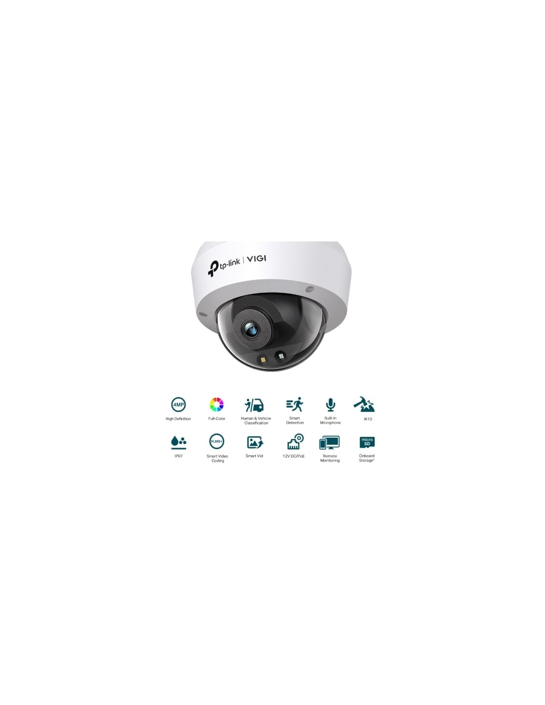 Cámara de vigilancia TP-Link VIGI C240 4mm, 93º, visión nocturna