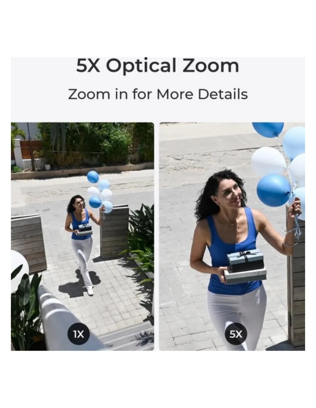Cámara de vigilancia Reolink W437 Zoom 5X 4K Exterior WiFi en Logroño