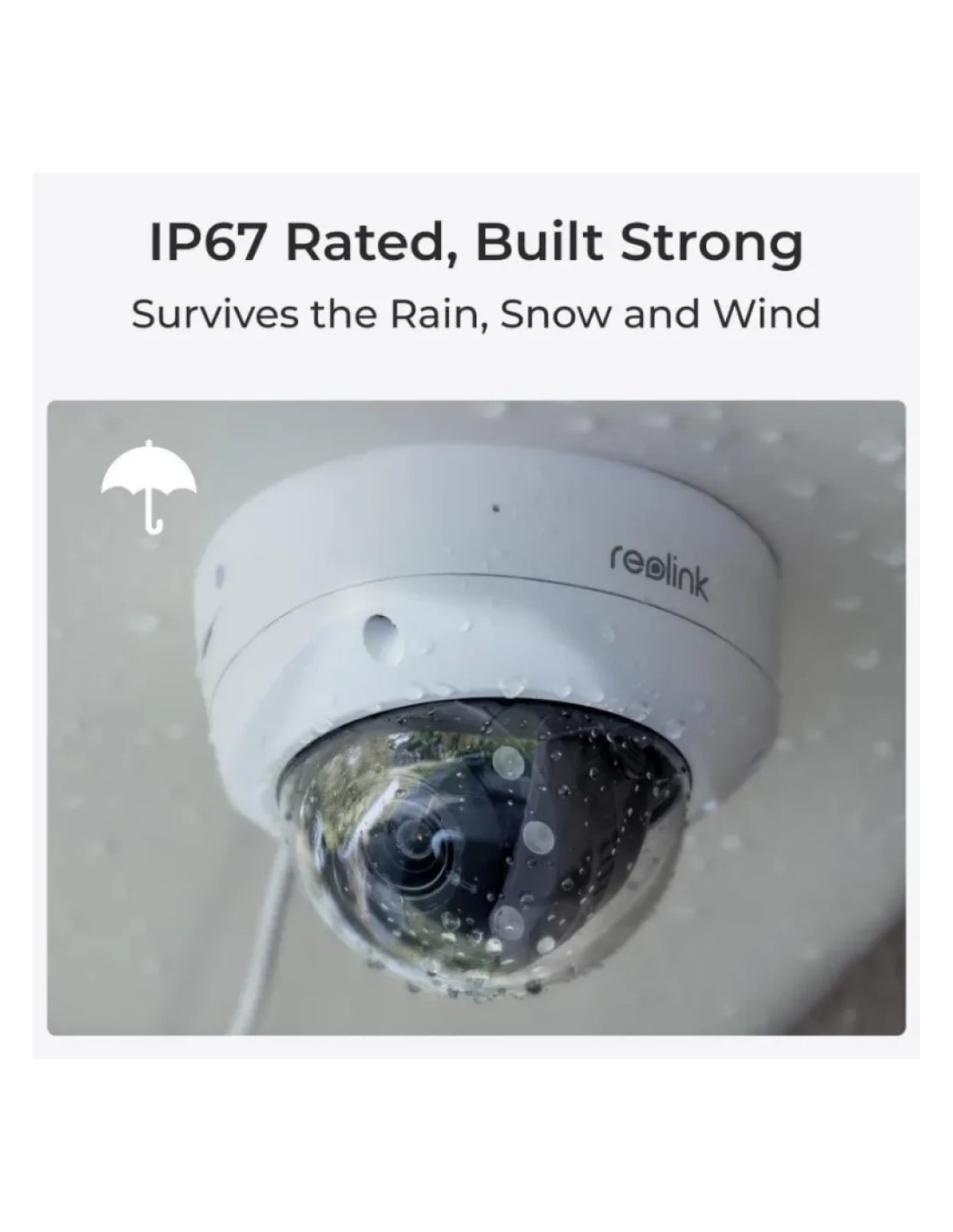 Cámara de vigilancia Reolink P437 PoE 4K Exterior IP67 en Logroño