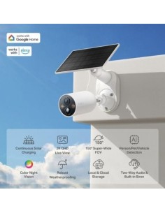 Cámara de vigilancia TP-Link Tapo C425 KIT, visión nocturna, incluye p 2
