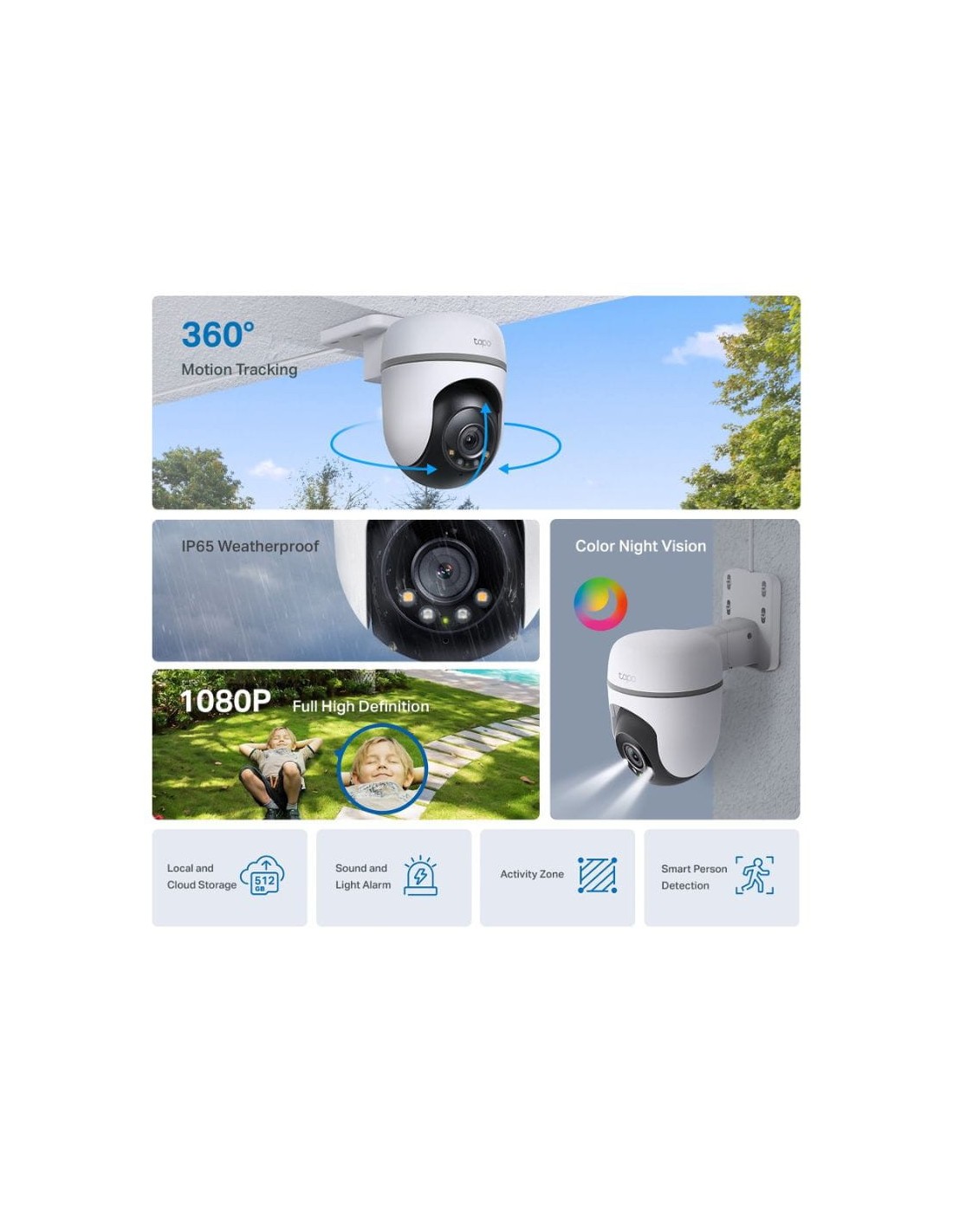 Cámara de vigilancia TP-Link Tapo TC40 Exterior WiFi en Logroño