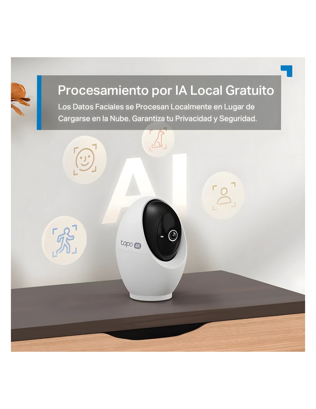 Cámara de vigilancia TP-Link Tapo C260 4K WiFi visión nocturna PTZ 360