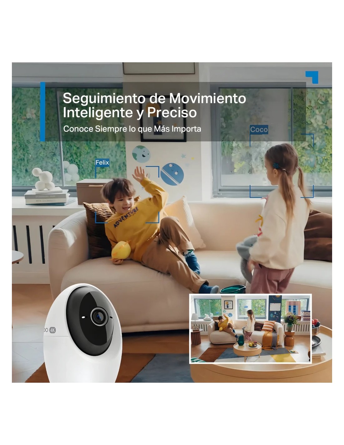 Cámara de vigilancia TP-Link Tapo C260 4K WiFi visión nocturna PTZ 360