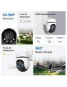 Cámara de vigilancia TP-Link Tapo C530WS 3K WiFi visión nocturna PTZ 3