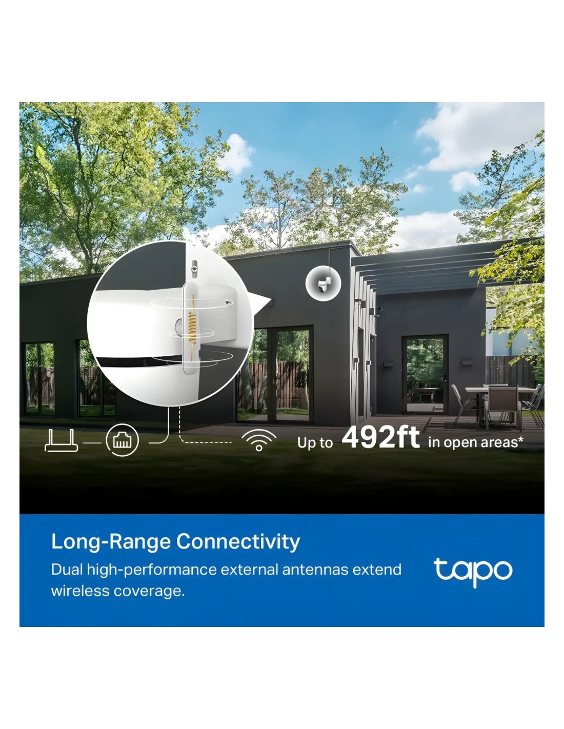 Cámara de vigilancia TP-Link Tapo C530WS 3K WiFi visión nocturna PTZ 3